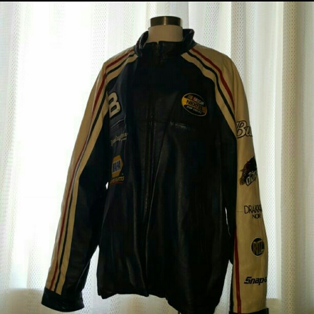 Men's Wilsons Leather Jacket. New.. For the Nascar/ Budweiser collector. ❤️